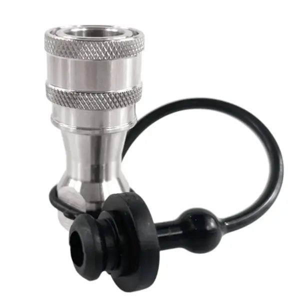 1/4″ NPT Stainless Steel ISO 7241-B Female Quick Disconnect Coupler with dust cap
