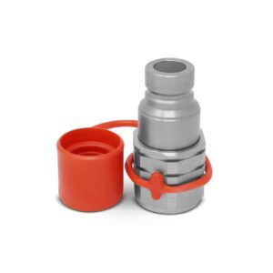 1/2″ Flat Face Hydraulic Quick Connect Male Coupler, 3/8″ NPT Thread