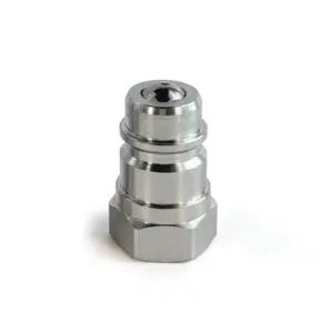 1/2″ Ag Hydraulic Quick Connect Male Coupler, Ball Valve, 1/2″ NPT Thread