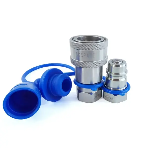 1/2″ Ag Hydraulic Quick Connect Couplers, Ball Valve, 1/2″ NPT Thread