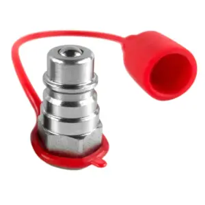 1/4" ISO 5675 Hydraulic Quick Coupler – Male, 1/4" NPT, Ball Valve