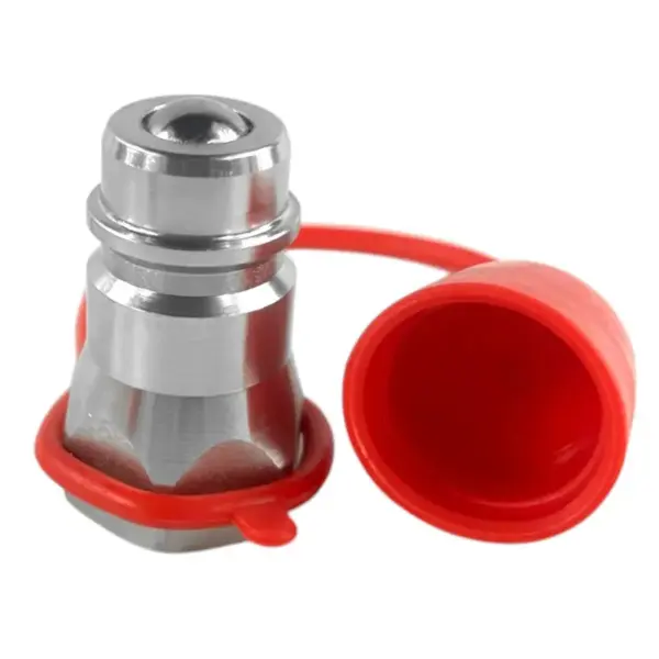 1/2" ISO 5675 Male Hydraulic Quick Coupler – 1/2" NPT, Ball Valve, 3600 PSI