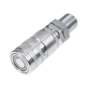 CAT 193-8335 CAT Flat Face Quick Female Coupler Replacement 1/2" body size 1"-14 ORFS Thread Bulkhead