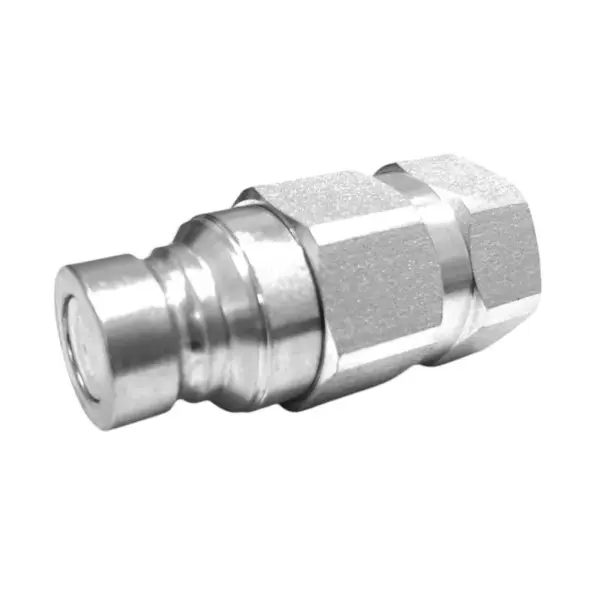 CAT 195 6526 Flat Face Male Coupler CAT Replacement Coupler Flat Face 1/2" Body Size 1/2" NPT Female Thread