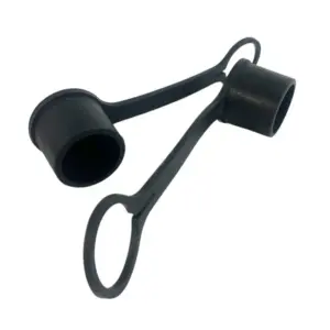 DC HJ Black Rubber Dust Caps for HJB and HJP 3/8" Size High pressure couplers