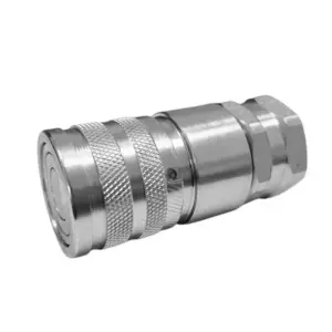 FF-12 F NPT12 1/2" body Size Flat Face Female Coupler With NPT 1/2" Thread ISO 16028