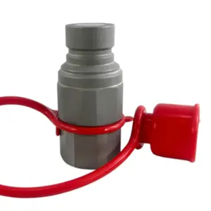 FF-12 M NPT38 1/2" Body Size Flat Face Male Coupler With NPT 3/8" Thread Zinc-Nickel Plating ISO Standard