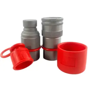 FF-12 NPT38 1/2" Body Size Flat Face Quick Coupling Set with NPT 3/8" Thread ISO 16028