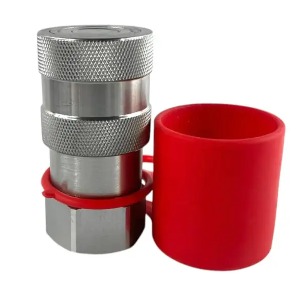 1" Body Size Flat Face Female Coupler With NPT 1" Tread ISO 16028