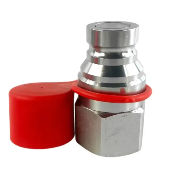1″ Flat Face Hydraulic Quick Connect Male Coupler – 1″ SAE Thread (1-1/4″-12 UNF)
