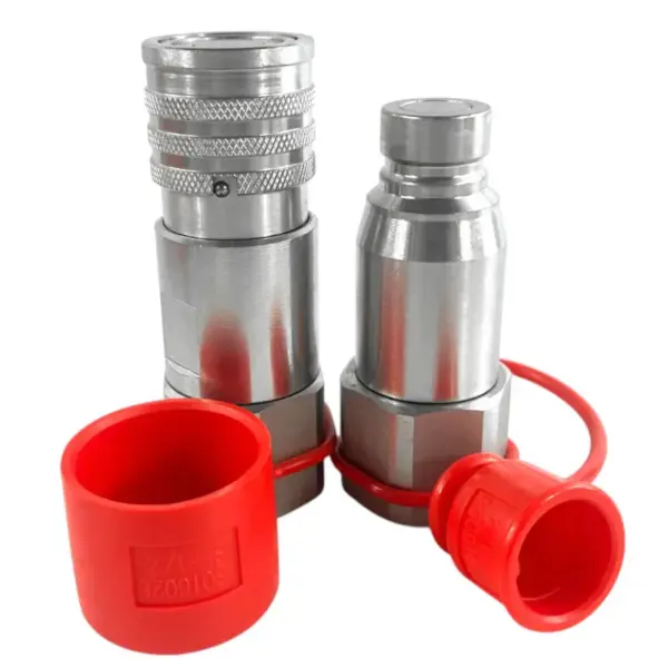 1/2” Flat Face Hydraulic Quick Coupler Set – 3/4” NPT (Connect Under Pressure)