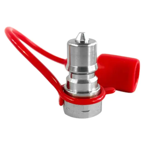 1/4" NPT Male Hydraulic Quick Coupler – ISO 7241-B 1/4" Size  (Poppet Valve, Carbon Steel)