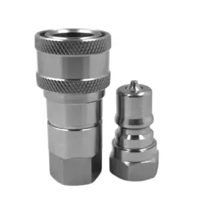 Kubota 7J612 66323 K2581 66220 Replacement Hydraulic Quick Coupler Set 1/4" Body size NPT 1/4" Thread