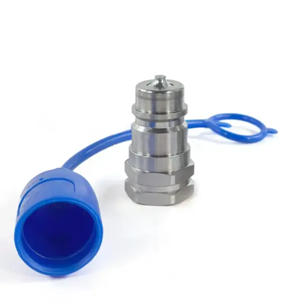 "1/2″ Ag Hydraulic Quick Connect Male Coupler, Poppet Valve, 1/2″ NPT Thread"
