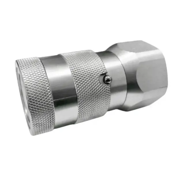 ff-25 f npt114 1" Body Size Flat Face Female Coupler with NPT 1-1/4" Thread ISO 16028