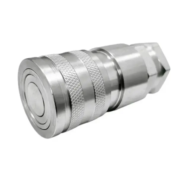 3/4″ Flat Face High Flow Hydraulic Quick Connect Female Coupler, 1″ SAE Thread