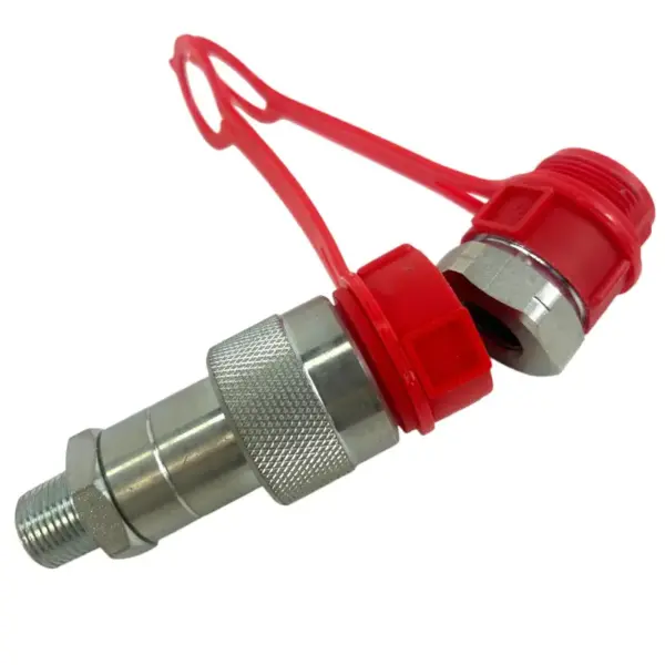 DC HJ Plastic B Dust Cap for High Pressure ISO 14540 Quick Coupler Plastic Red