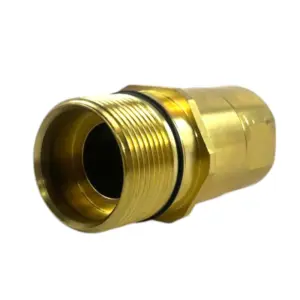 WSC 19 M NPT 34 Wet Line Wing Nut Brass Male Coupler