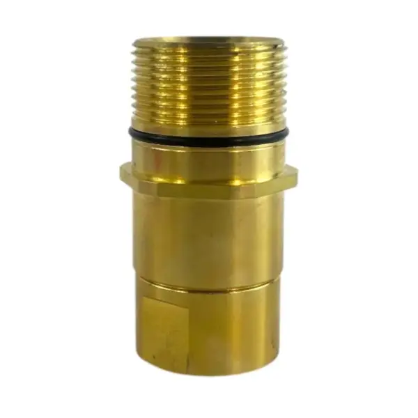 WSC 19 M NPT 34 Wet Line Wing Nut Brass Male Coupler