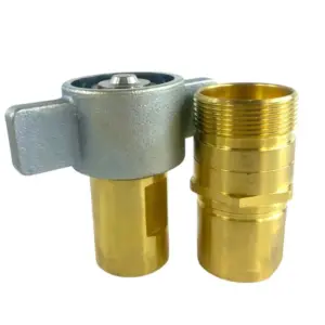 WSC 25 NPT1 Wet Line Wing Nut Quick Coupler NPT 1" Thread
