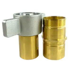 WSC 31 NPT114 Wet line Wing Nut Brass Quick Coupler NPT 1 1/4" THread