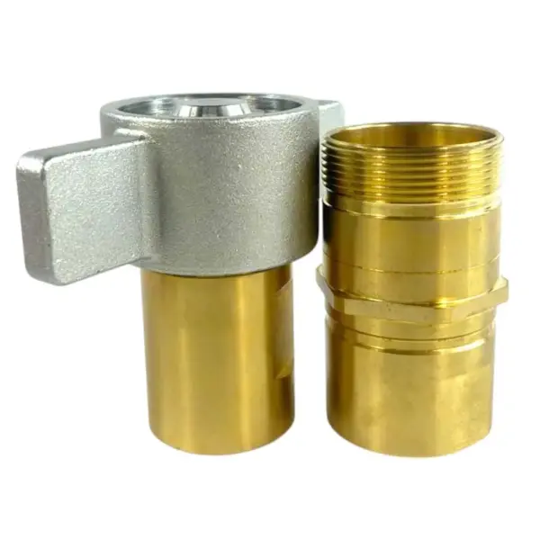 WSC 31 NPT114 Wet line Wing Nut Brass Quick Coupler NPT 1 1/4" THread